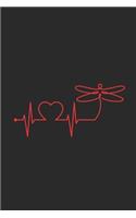 Dragonfly Heartbeat: Dragonflies Notebook, Blank Lined (6" x 9" - 120 pages) Animal Themed Notebook for Daily Journal, Diary, and Gift