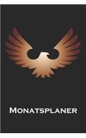 Monatsplaner: Monatsplaner, Termin-Kalender - Geschenk-Idee für Adler Fans - A5 - 120 Seiten