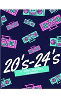 20's - 24's Five Year Monthly Planner