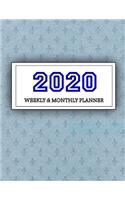 2020 Planner Weekly and Monthly: Jan 1, 2020 to Dec 31, 2020: Weekly & Monthly Planner + Calendar Views - Inspirational Quotes and Navy Floral Cover - ... December 2020