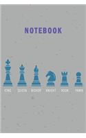 Notebook: Notebook for Chess Lover Journal for chess fan who favor chess Blank Lined Ruled 6x9 110 Pages Diary for Girls Gift for man(1 Chess Lover Journal Notebook)