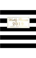 Weekly Planner 2019, 12 Months January - December 2019