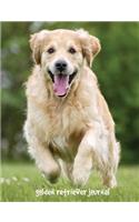 Golden Retriever Journal: 7.44 x 9.69 inch dog notebook, story paper for kids, composition book for kids, 200 pages