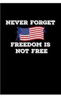 Never Forget Freedom Is Not Free