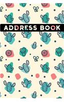 Cactus Plants Pattern Address Book