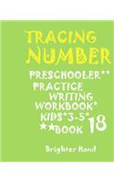 Tracing Number Preschoolers Practice Writing Workbook, Kids Ages 3- 5