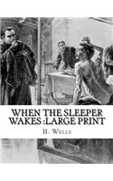 When the Sleeper Wakes: Large Print
