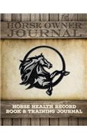 Horse Health Record Book & Horse Training Journal