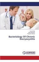 Bacteriology of Chronic Dacryocystitis