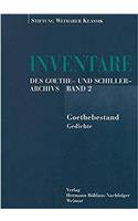 Inventare Des Goethe- Und Schiller-Archivs