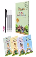 The Magic Hand Writing Book GUJARATI | Mulaxar | Words | Maths | 4 Book Set | 1 Pen Set