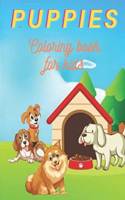 Happy Puppies Coloring Book for kids