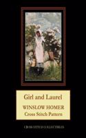 Girl and Laurel: Winslow Homer Cross Stitch Pattern