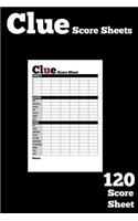 Clue Score Sheets