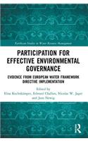 Participation for Effective Environmental Governance