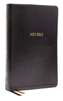 Kjv, Foundation Study Bible, Large Print, Leathersoft, Black, Red Letter, Thumb Indexed, Comfort Print