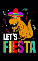 Let's fiesta: Composition Journal Notebook Wide Ruled with 100 lined pages for you as budget planner or password organizer or your kids as a back to school or kin