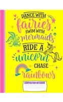Dance With Fairies Composition Notebook