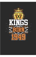 Kings Are Born In 1949: Graph Paper Notebook / Journal (6 X 9 - 5 Squares per inch - 120 Pages) - Birthday Gift Idea