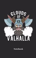 Clouds of Valhalla Notebook: Lined Journal for Viking and Valhalla Fans - Paperback, Diary Gift for Men, Women and Children