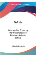 Nekyia: Beitrage Zur Erklarung Der Neuentdeckten Petrusapokalypse (1893)