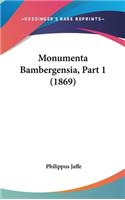 Monumenta Bambergensia, Part 1 (1869)