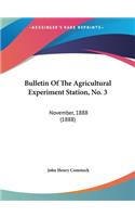 Bulletin of the Agricultural Experiment Station, No. 3: November, 1888 (1888)