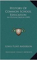 History Of Common School Education