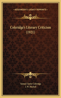 Coleridge's Literary Criticism (1921)