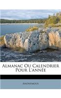 Almanac Ou Calendrier Pour L'année