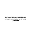 Learning and Categorization in Modular Neural Networks