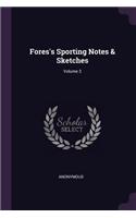 Fores's Sporting Notes & Sketches; Volume 3