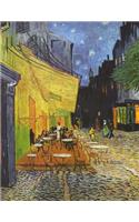 Café Terrace at Night, Vincent Van Gogh. Graph Paper Journal