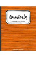 Quarterly Guided Bullet Journal Orange Tribal