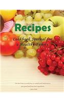Cookbook Journal for a Healthy Family
