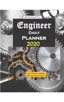 Engineer 2020 Daily planner: Yearly, Monthly, Weekly, Daily and Hourly Planner size 8.5 Inch x 11 Inch