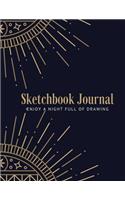 Sketchbook Journal: Blank pages, white paper, sketch, doodle and draw - 8.5" X 11", Customized Artist Sketchbook to Draw and Journal: 110 pages, Sketching, Drawing and 