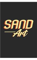 Sand art: 6x9 Sand Art - blank with numbers paper - notebook - notes