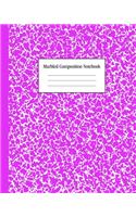 Marbled Composition Notebook: Bright Purple - College Ruled Notebook - 100 Pages - 8 x 10 - Journal for Children, Kids, Girls, Teens And Women (School Essentials)