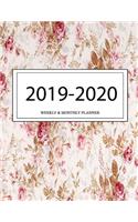 2019 - 2020 Weekly and Monthly Planner: Calendar Schedule + Organizer - Inspirational Quotes (2019-2020 Academic Planners