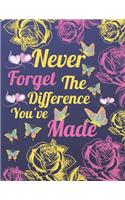 Never Forget the Difference You've Made