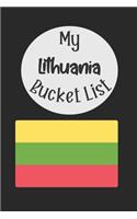 My Lithuania Bucket List: Novelty Bucket List Themed Notebook