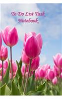 To Do List Task Notebook: Undated Daily Planner Notebook