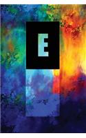 Monogram "E" Notebook: Blank Journal Diary Memoir Log Logue(5 Tropo One 150 Lined)