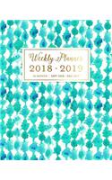 Weekly Planner 2018 - 2019, 16 Month Sept 2018 - Dec 2019