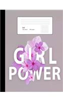 Graph Paper Notebook Girl Power Quad Ruled 5x5