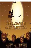 Halloween Sketchbook: Kids Halloween Sketchbook 6" x 9" 40 Pages Of Sketch Paper, Draw Your Own Pumpkins, Witches, Ghosts, Zombies Etc