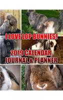 I Love Lop Bunnies! 2019 Calendar, Journal & Planner