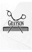 Grayson: Hairdresser Barber Action Daily Planner Weekly and Monthly: A Year - 365 Daily - 52 Week Journal Planner Calendar Schedule Organizer Appointment Not
