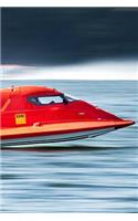 Powerboat Racing Notebook: 150 lined pages, softcover, 6 x 9